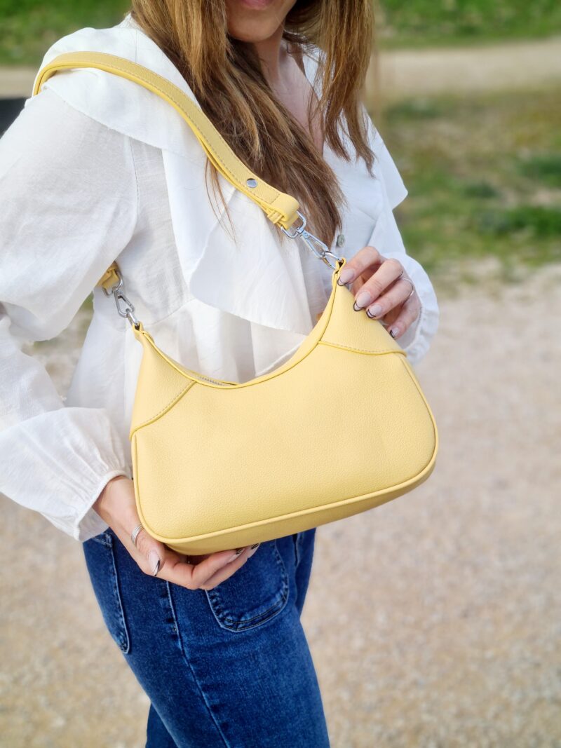 Bolso amarillo polipiel - Imagen 4