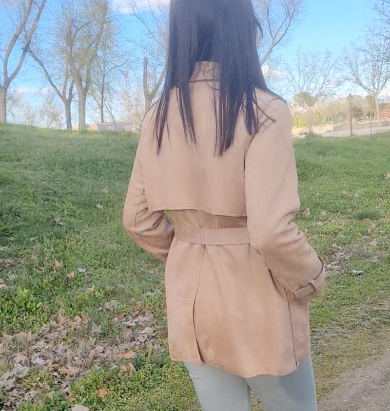 CHAQUETA ANTELINA CAMEL - Imagen 5