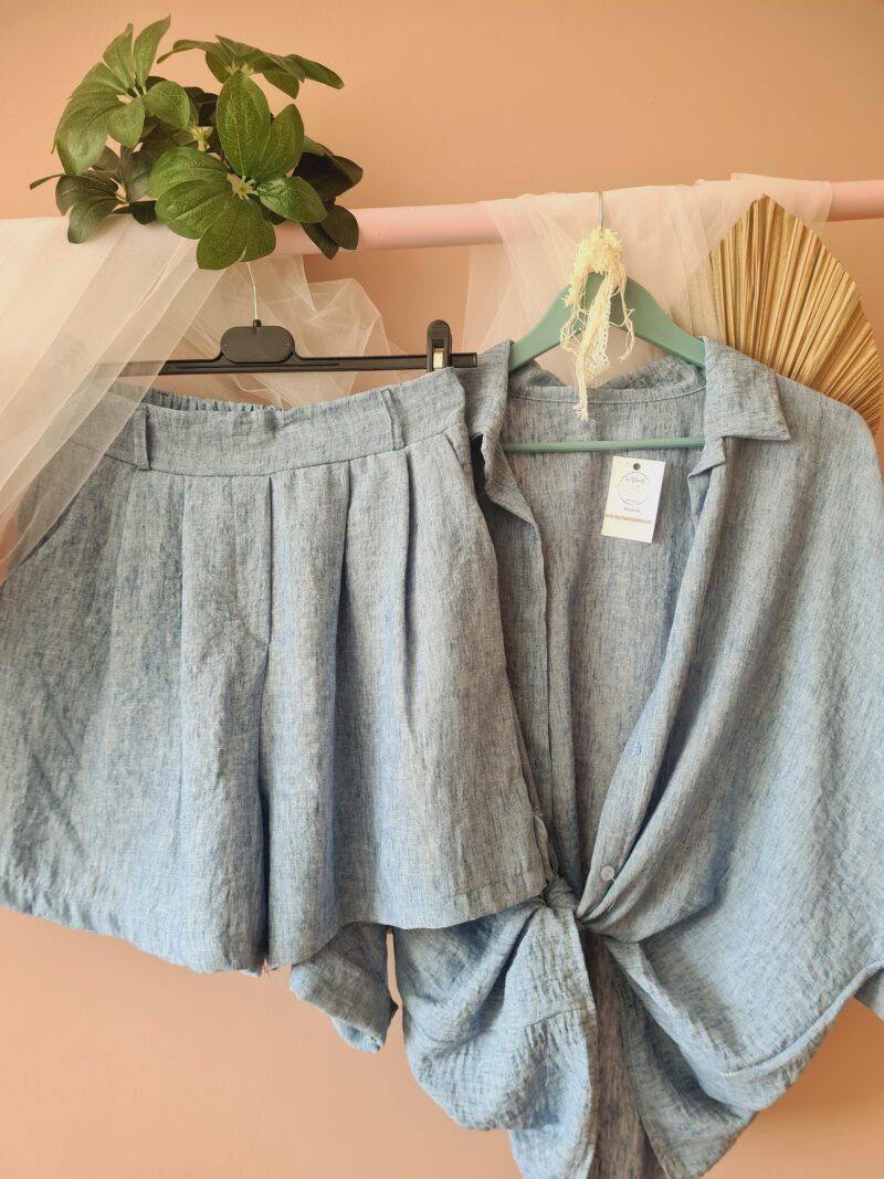 Conjunto Pantalón y Blusa Lino - Imagen 2