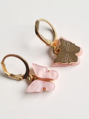 Pendientes Mariposa Rosa