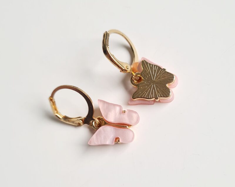 Pendientes Mariposa Rosa