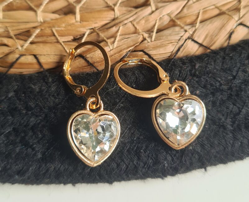 Pendientes Corazón Diamante - Imagen 2
