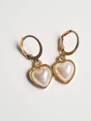 Pendientes Corazón Perla