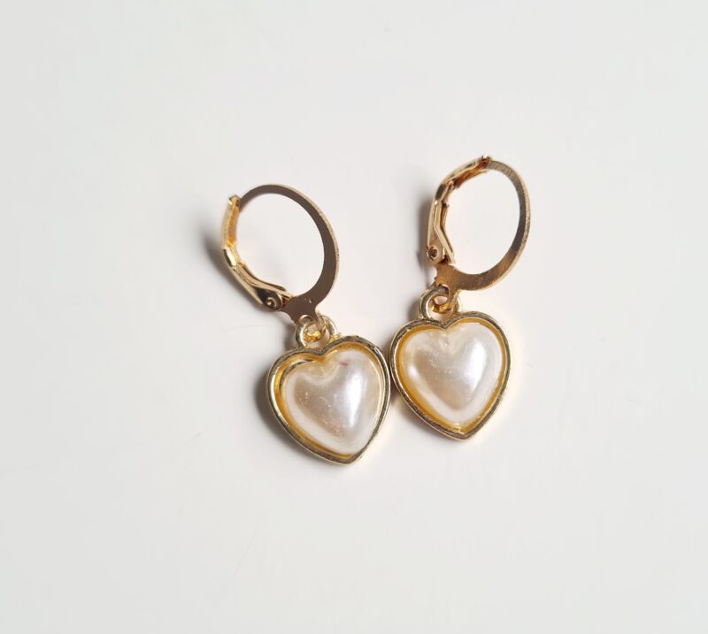 Pendientes Corazón Perla
