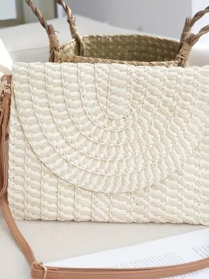 Bolso de paja Beig