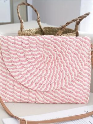Bolso de paja Rosa